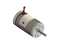 116-1 Series 1.6 Inch (in) Brushed Direct Current (DC) Motors with Integral Lead