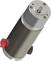 121-4 Series 2.1 Inch (in) Brushed Direct Current (DC) Spur Gearmotors
